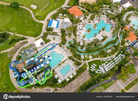 Aerial Photo Tidal Cove Waterpark Aventura Florida Usa Turnberry Resort ...