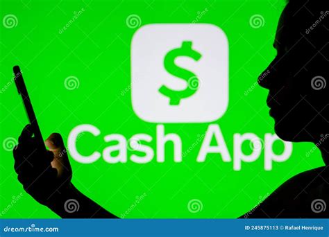 April 21, 2022, Brazil. in this Photo Illustration the Cash App Logo Seen in the Background of a ...