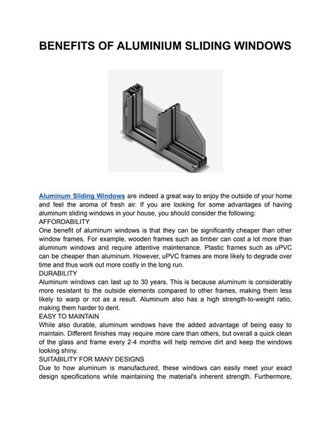 BENEFITS OF ALUMINIUM SLIDING WINDOWS by BUILDING ENVELOPE SYSTEMS - Issuu