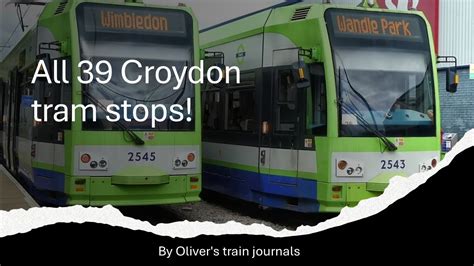 Visiting all 39 Croydon Tram Stops! - YouTube