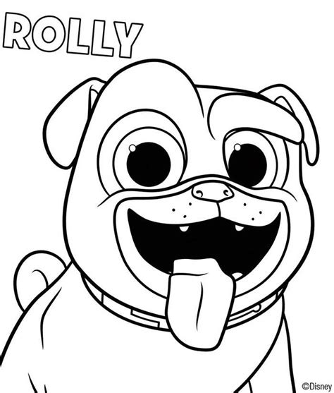 Puppy Dog Pals Coloring Pages PDF Free To Print - Coloringfolder.com | Puppy coloring pages, Toy ...