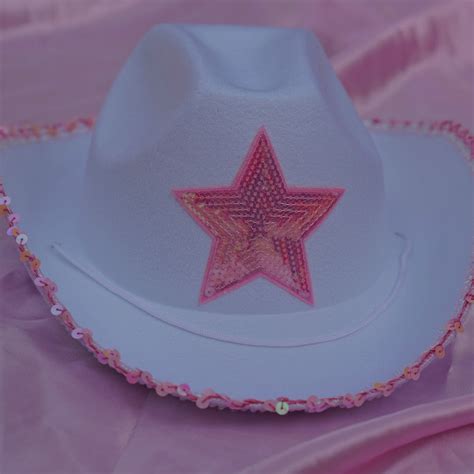 white cowgirl hat with star – Cowgirl Clutch