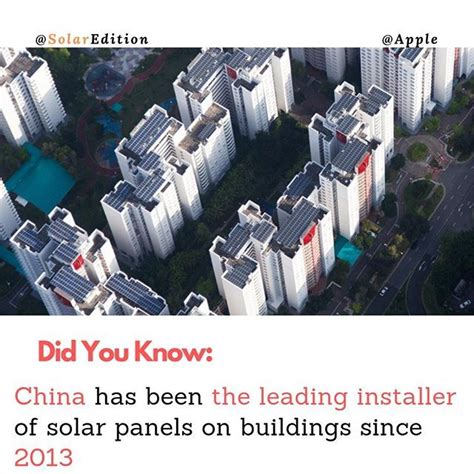 China has been the leading installer of solar panels on buildings since ...