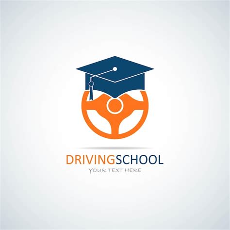 Premium Vector | Driving school logo design vector templates