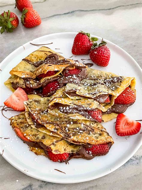 Strawberry Nutella Crepes - Three Olives Branch