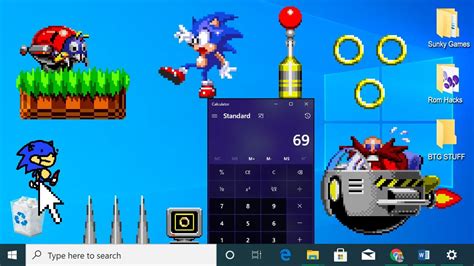 Sonic, but your desktop screen is the level?! - YouTube