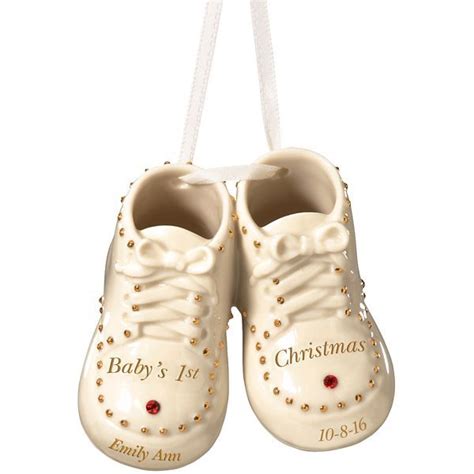 Baby's First Steps Ornament by Lenox | Baby first christmas ornament ...