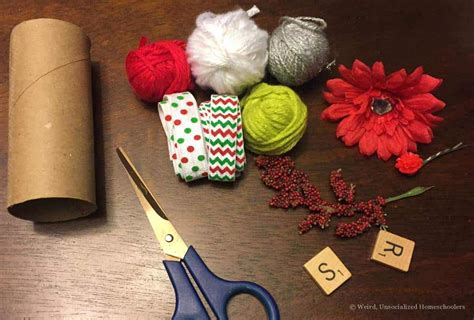 Kid Craft: Christmas Dinner Napkin Rings - Weird, Unsocialized Homeschoolers