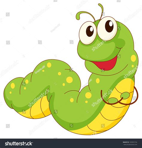 Illustration Green Caterpillar Cartoon Eps Vector Stock Illustration 103501316 | Shutterstock