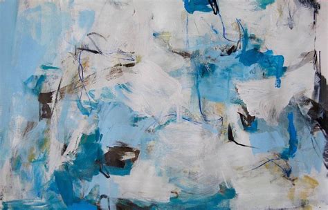 Cobalt II - Abstract Painting by Charlotte Foust