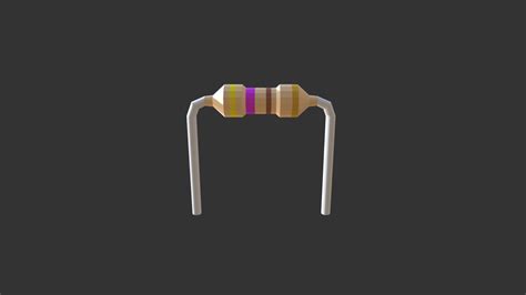 470 Ohm Resistor - Download Free 3D model by Zachary Ferguson (@zfergus) [f5cc9dc] - Sketchfab