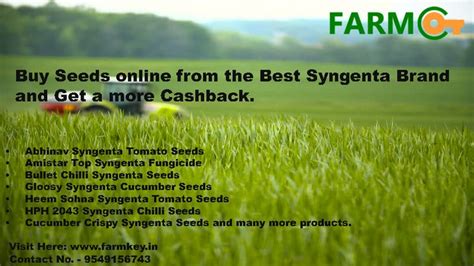 Buy Seeds online from the Best Syngenta Brand and Get a more Cashback ...