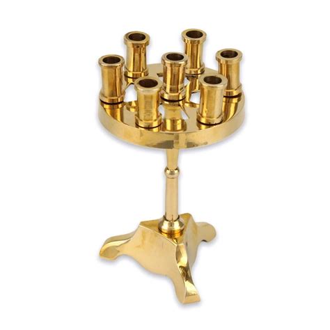 Traditional Seven-Candle Brass Holder - BlessedMart