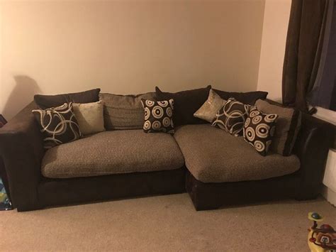 DFS Brown / neutral modular corner sofa | in Cheltenham, Gloucestershire | Gumtree