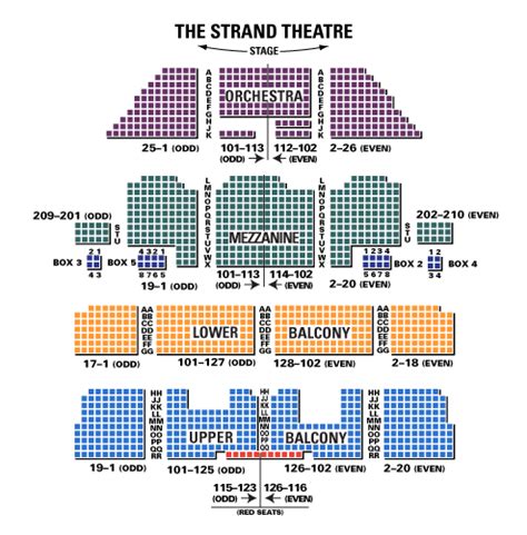 York Strand Theater Seating Chart