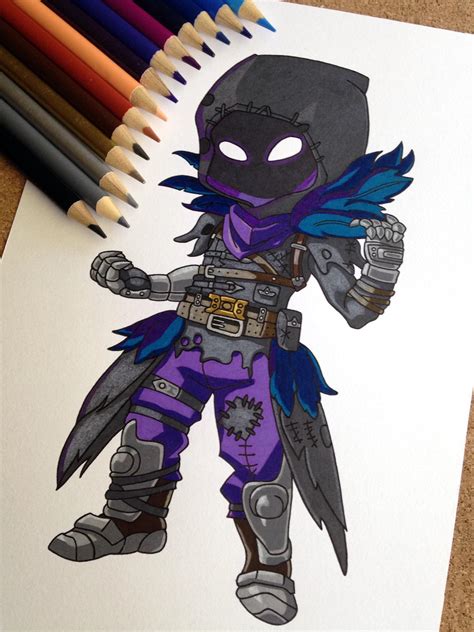 Fortnite raven drawing completed : r/FortNiteBR