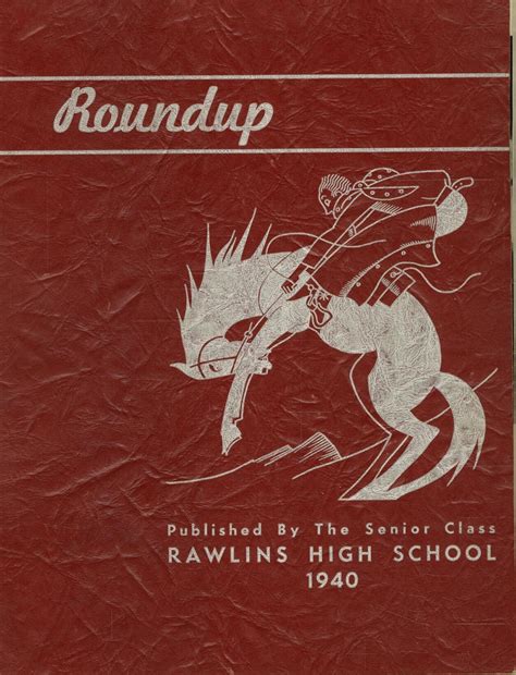 1940 yearbook from Rawlins High School from Rawlins, Wyoming