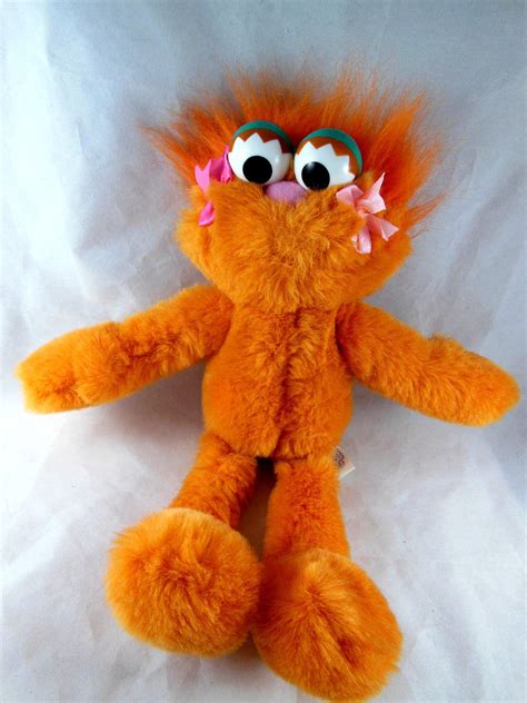 Vintage Sesame Street Place Orange Zoe Plush Doll Jim Henson ...