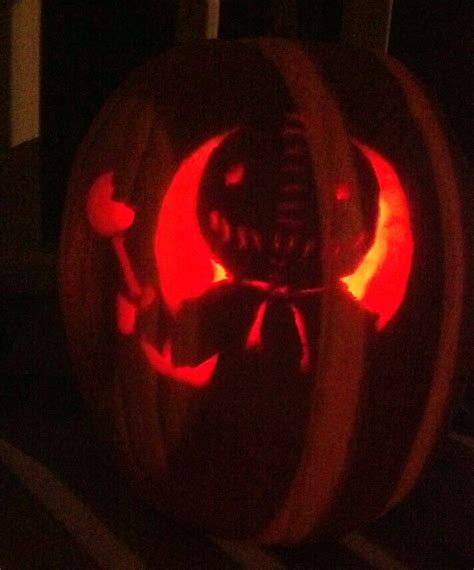 "Sam" from Trick 'r Treat | Halloween pumpkin designs, Pumpkin carving ...