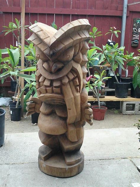 Pin by BigToe on BigToe's Custom Art for Sale | Tiki statues, Tiki decor, Tiki totem