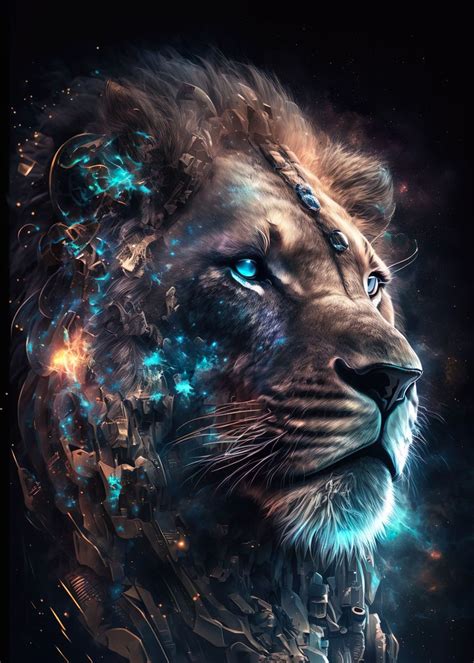 Space Lion Wallpaper