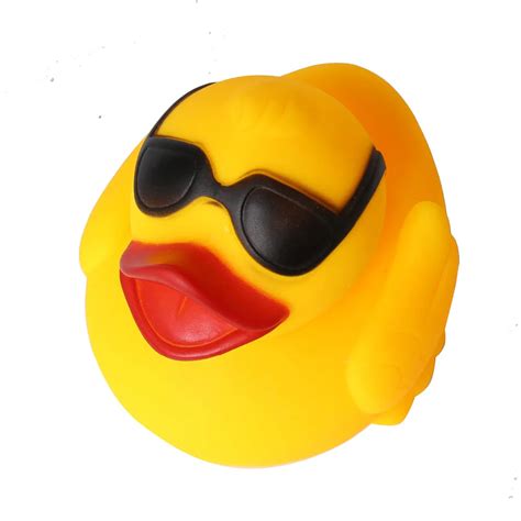 5.7" /14.4cm Yellow Ducks Toys Rubber Bath Toy Pure Natural Cute Rubber ...