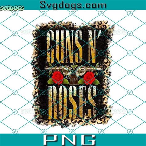 Guns N Roses PNG, Vintage 1990s Gun N Roses Logo PNG