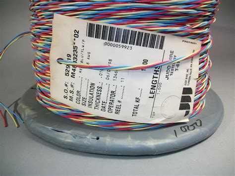 Judd 3 Conductor Multicolored XL-ETFE 18 AWG Wire 1000 Feet BMS13 ...