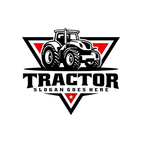 Premium Vector | Tractor illustration logo vector