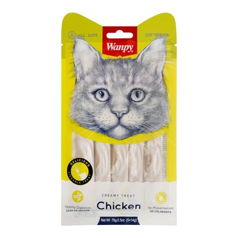 Order Wanpy Creamy Chicken Cat Treats, Cat Food, 70g Online at Special ...