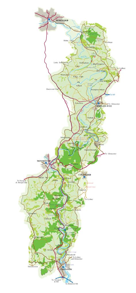 Wye Valley AONB map – Wye Valley AONB