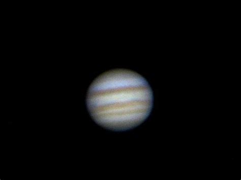 Planet Jupiter Through An 8 Inch Telescope Skywatcher Dobson