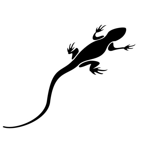 Lizard Black Silhouette Free Stock Photo - Public Domain Pictures