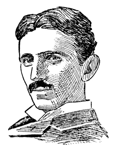 Nikola Tesla | ClipArt ETC | Nikola tesla, Tesla, Vintage illustration