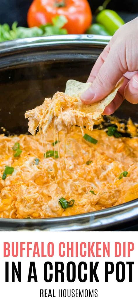 Buffalo Chicken Dip in a Crock Pot ⋆ Real Housemoms