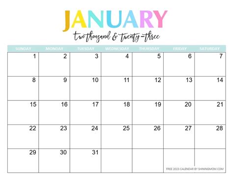 Free 2023 Planner Calendar - Templates Printable Free