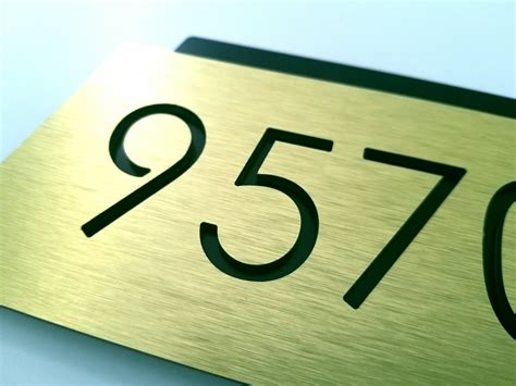 Modern room numbers. Door number plaque. Apartment number. Hotel room numbers. Contemporary ...