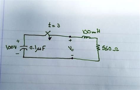 SOLVED: The 0.1 microFarad capacitor in the circuit shown below is ...