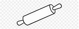 Download A Rolling Pin Coloring Page  White PngRolling sketch template