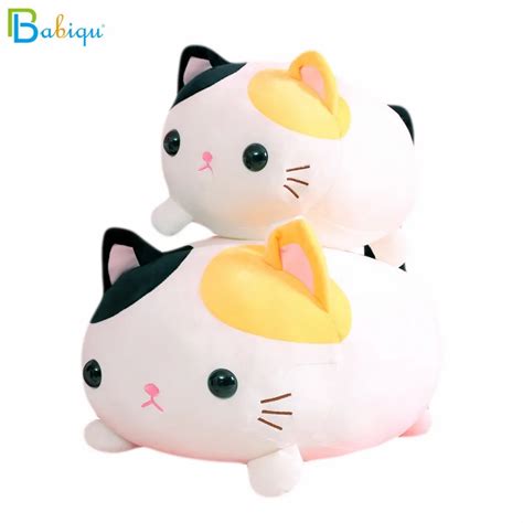 1pc 35/45cm Kawaii Lying Cat Plush Soft Pillow Cute Stuffed Animal Toys ...