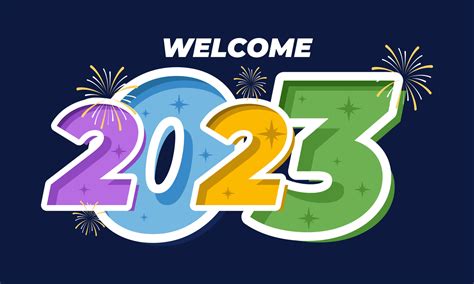 welcome 2023. Happy new year 2023. banner, flyer, greeting card and media post template 15696327 ...