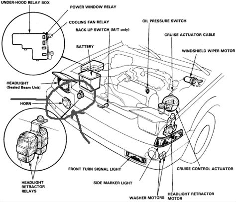 Engine Diagram Honda Accord 98