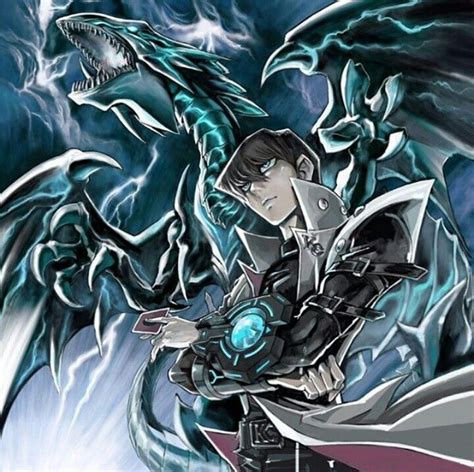 Kaiba & Blue Eyes | Art by Kazuki Takahashi | Yugioh dragons, Yugioh ...