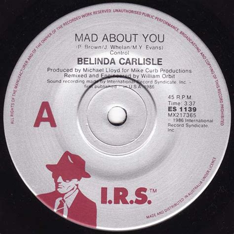 Belinda Carlisle – Mad About You (1986, Vinyl) - Discogs