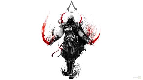 Wallpaper : illustration, video games, cartoon, Assassin's Creed Brotherhood, sketch 1920x1080 ...