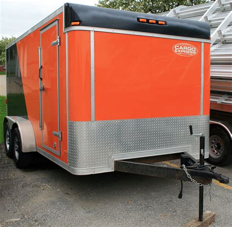 7'x14' Enclosed Utility & Motorcycle Trailer Rental: Iowa City