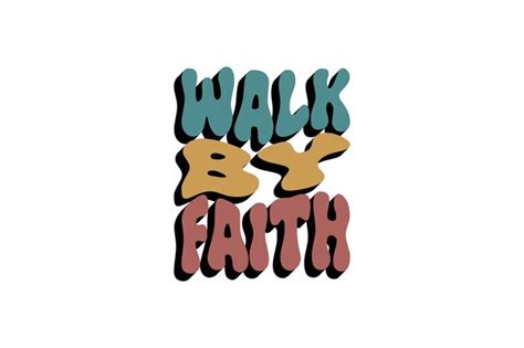 Premium Vector | Walk by faith