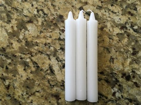 Plain White Candles /Velas Blancas Simples | Etsy