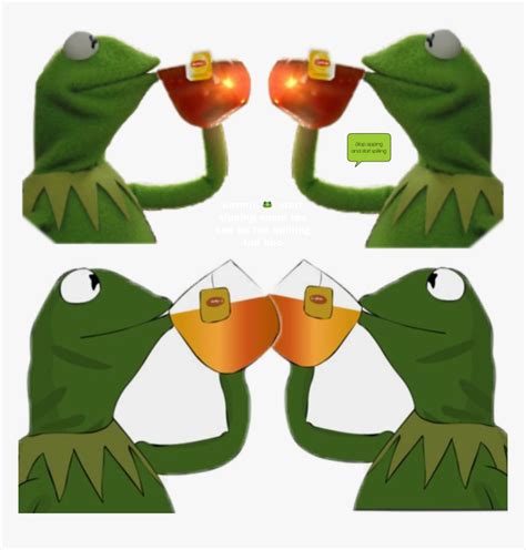 Oi - Kermit The Frog Sipping Tea Drawing, HD Png Download , Transparent Png Image - PNGitem