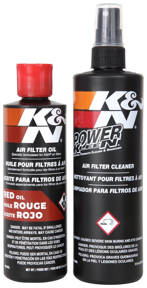 K&N Air Filter Cleaning Kit 99-5050, Aerosol Filter Cleaner and Oil Kit; Restores Engine Air ...